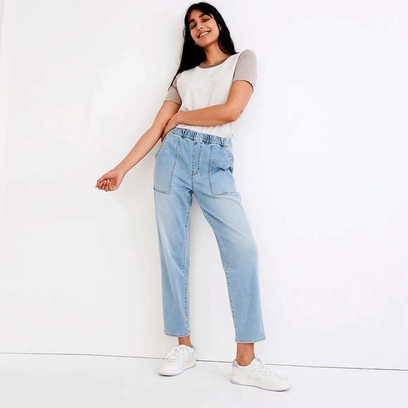 Madewell - Pull-On Relaxed Jeans - Bellview Wash - Picture 1 of 15